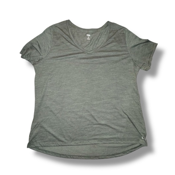 DSG Women's Core Cotton Jersey V-Neck T-Shirt 1X Forest - Picture 6 of 13